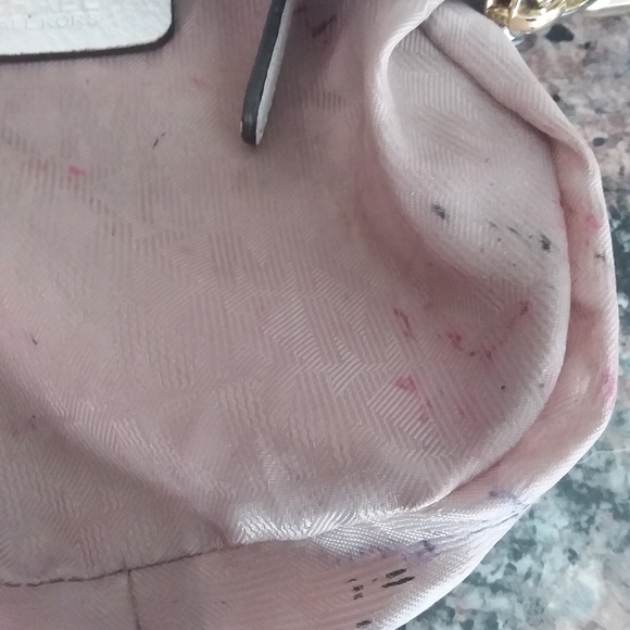 Michael Kors Optic White Leather Crossbody - Picture 5 of 6